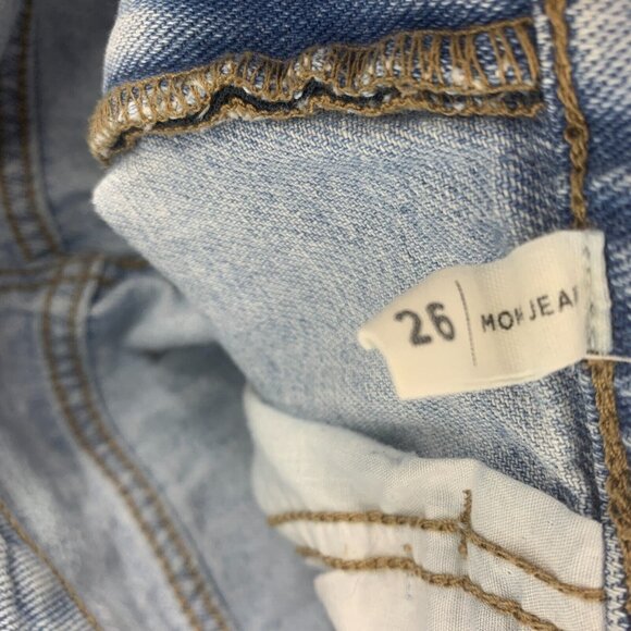 Pacsun Mom Jeans Blue Denim 100% Cotton Light Wash Ankle - Picture 9 of 11